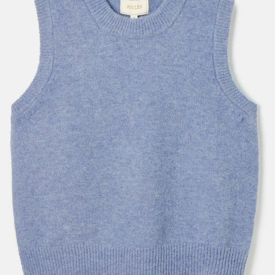 Young Ideas/Henmores - Holly Knitted Sleeveless Vest - Blue - S