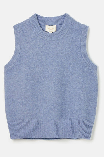 Young Ideas/Henmores - Holly Knitted Sleeveless Vest - Blue - S