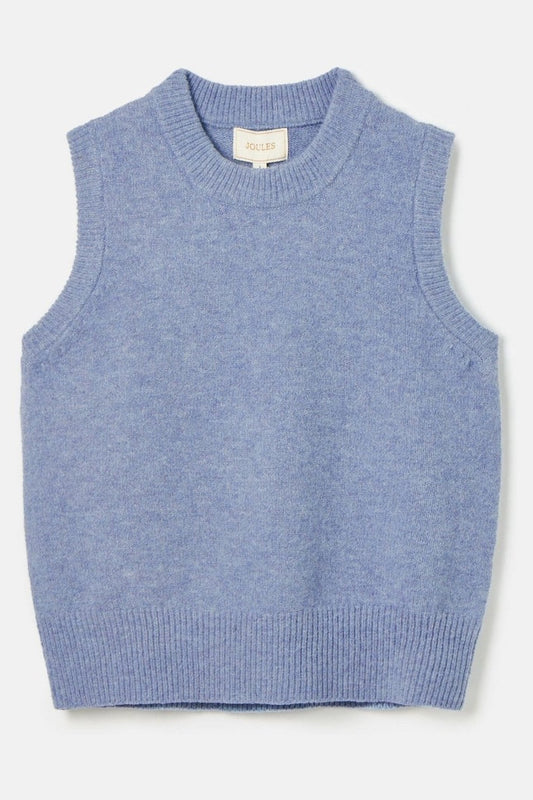 Young Ideas/Henmores - Holly Knitted Sleeveless Vest - Blue - S