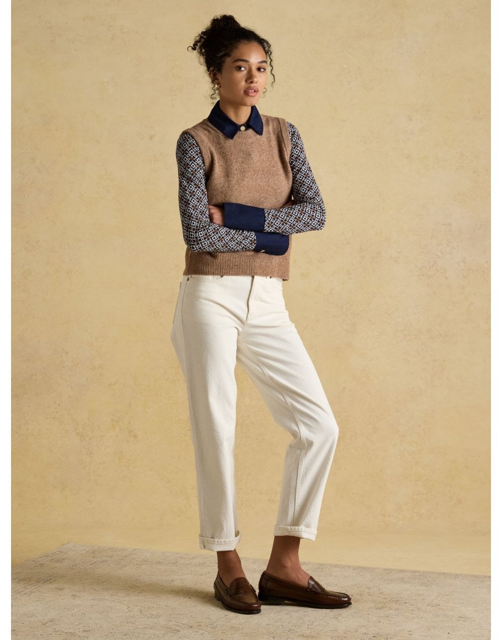 Young Ideas/Henmores - Holly Knitted Vest - Navy - XS