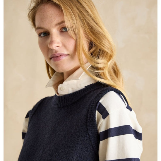 Young Ideas/Henmores - Holly Knitted Vest - Navy - XS