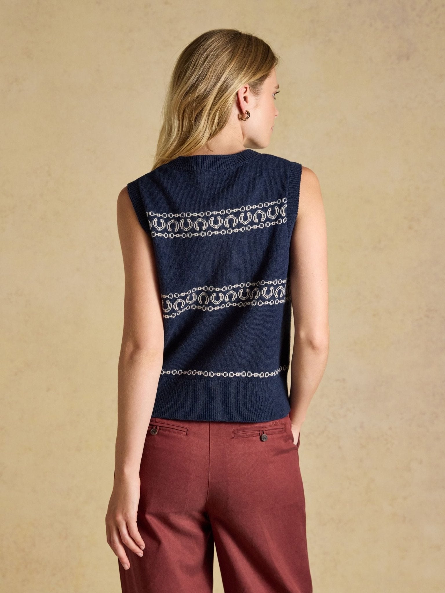 Young Ideas & Henmores -Horse Icon Tank -Navy -L
