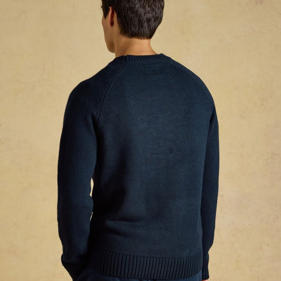 Young Ideas & Henmores -Intarsia Fish Knit -Navy -M