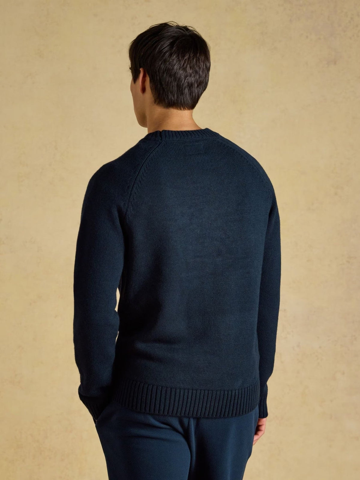 Young Ideas & Henmores -Intarsia Fish Knit -Navy -M