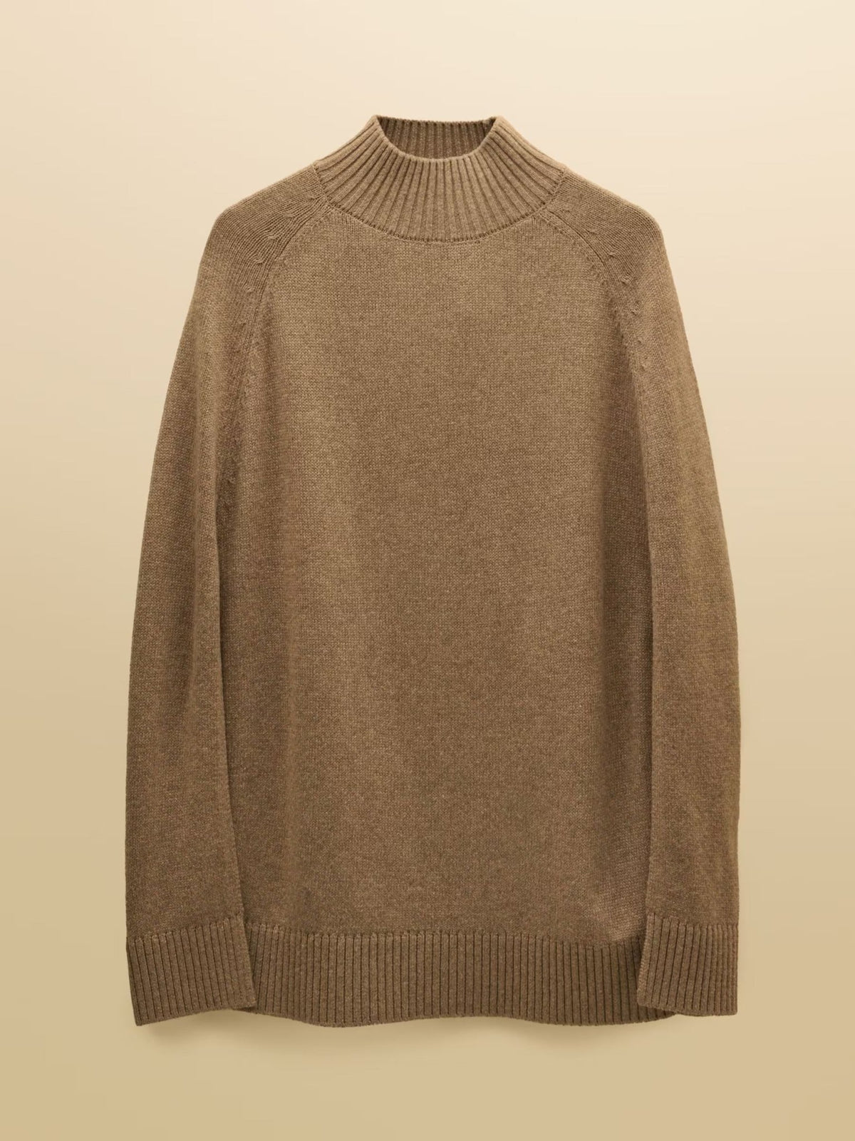 Young Ideas & Henmores -Intarsia Horse Knitted Cape -Tan -M-L