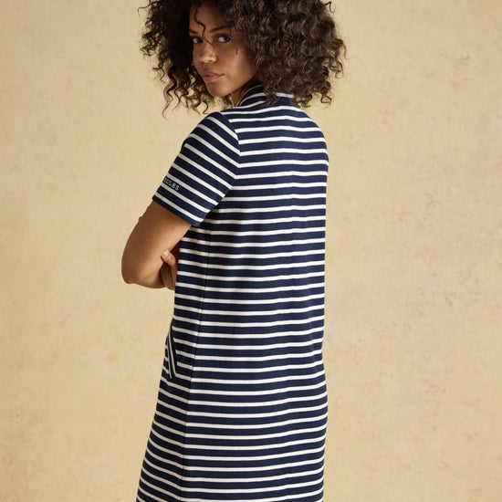Young Ideas/Henmores - Jane Jersey Dress - Navy Stripe - 8