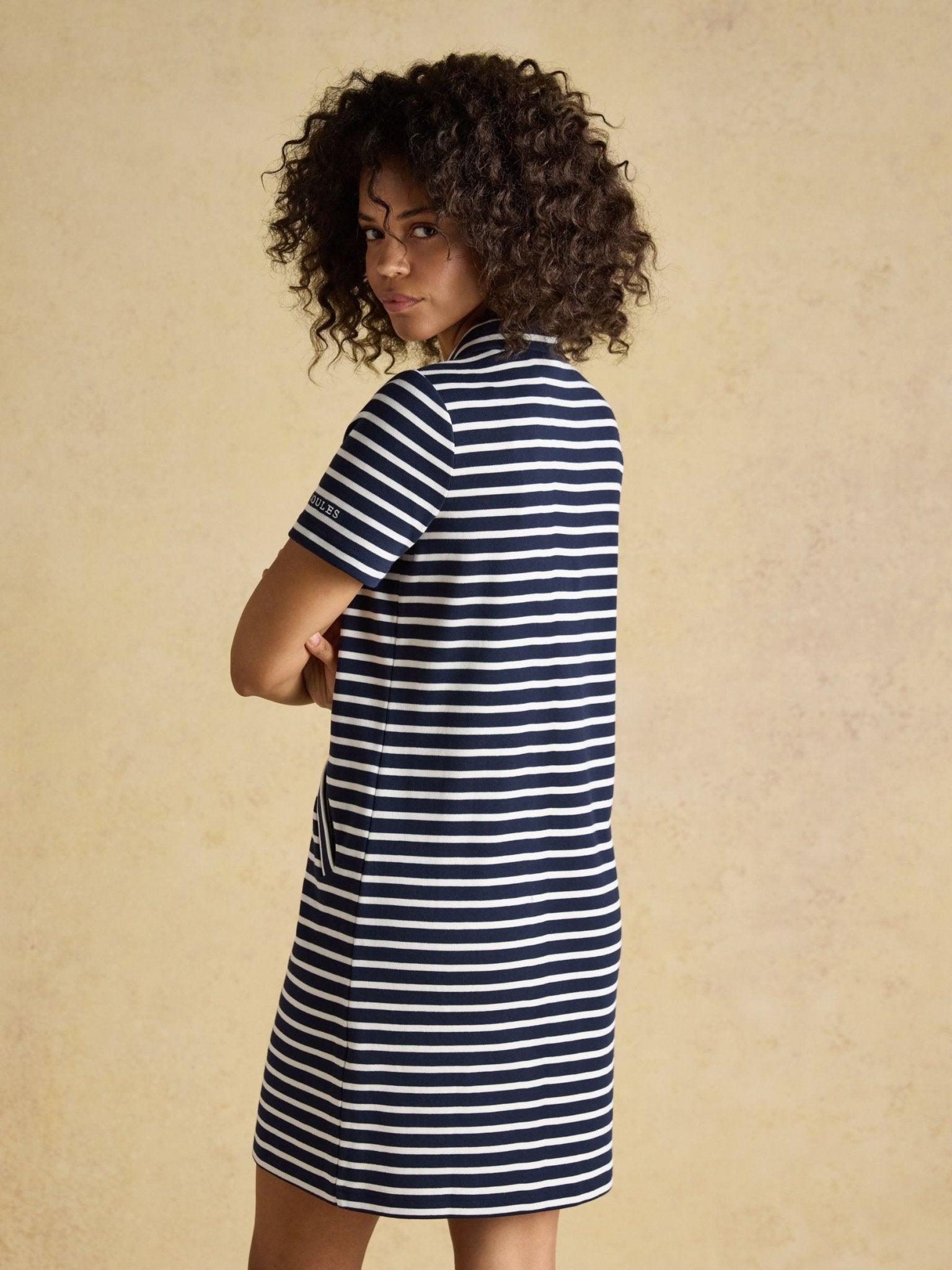 Young Ideas/Henmores - Jane Jersey Dress - Navy Stripe - 8