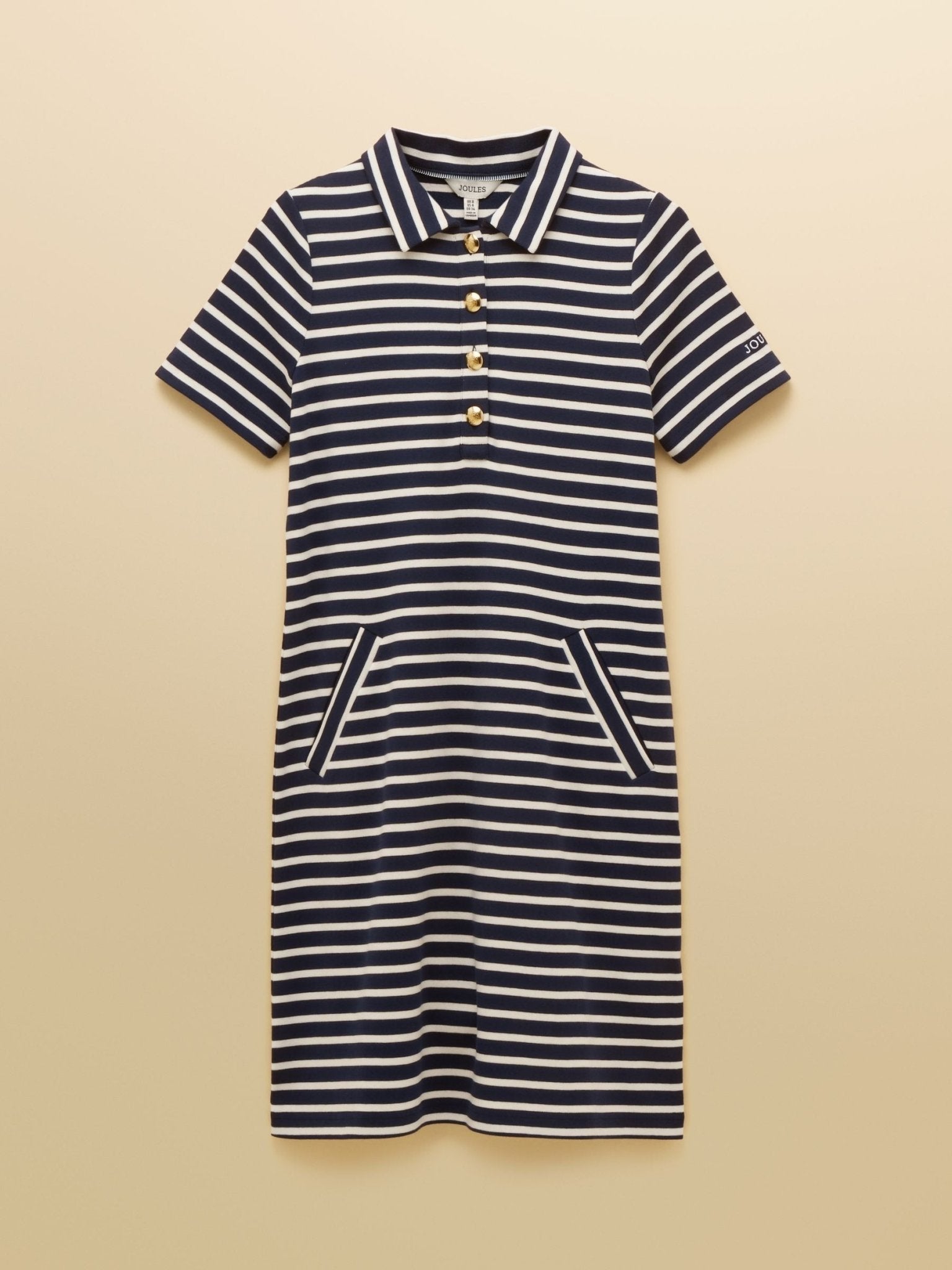 Young Ideas/Henmores - Jane Jersey Dress - Navy Stripe - 8