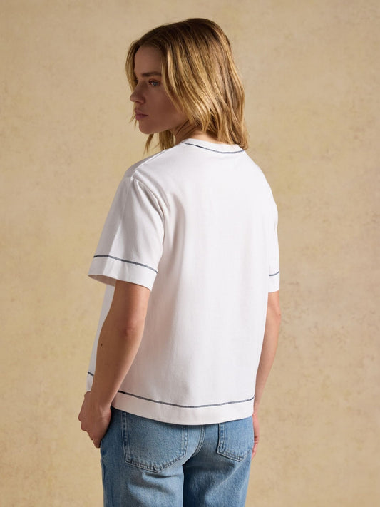 Young Ideas & Henmores - Jonty Graphic T-Shirt - White - 8