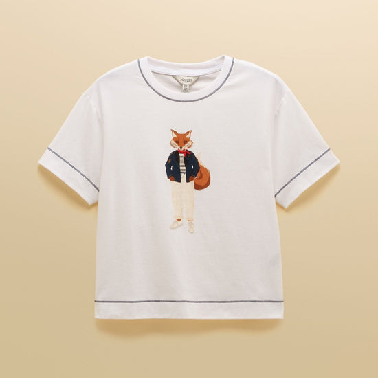 Young Ideas & Henmores - Jonty Graphic T-Shirt - White - 8