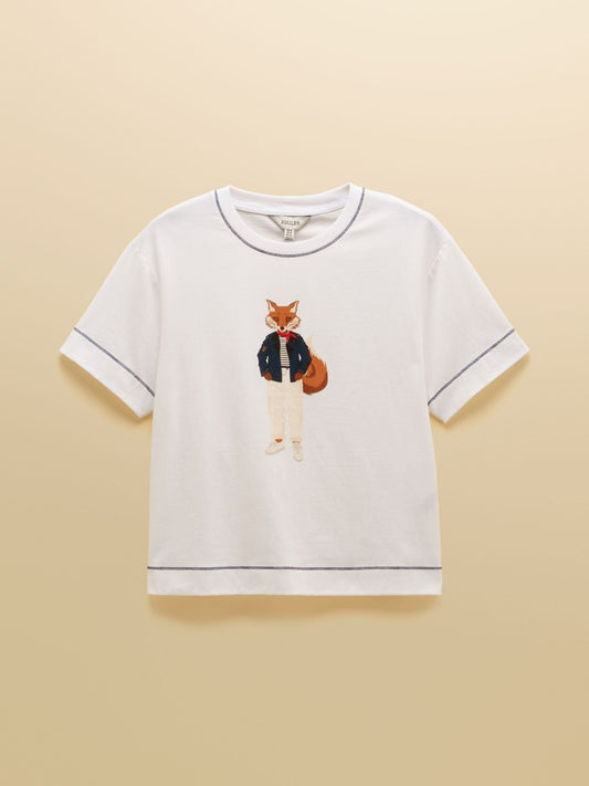 Young Ideas & Henmores - Jonty Graphic T-Shirt - White - 8