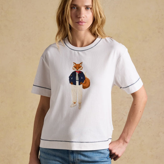Young Ideas & Henmores - Jonty Graphic T-Shirt - White - 8