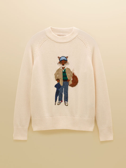 Young Ideas & Henmores - Jonty Jumper - Cream - XS
