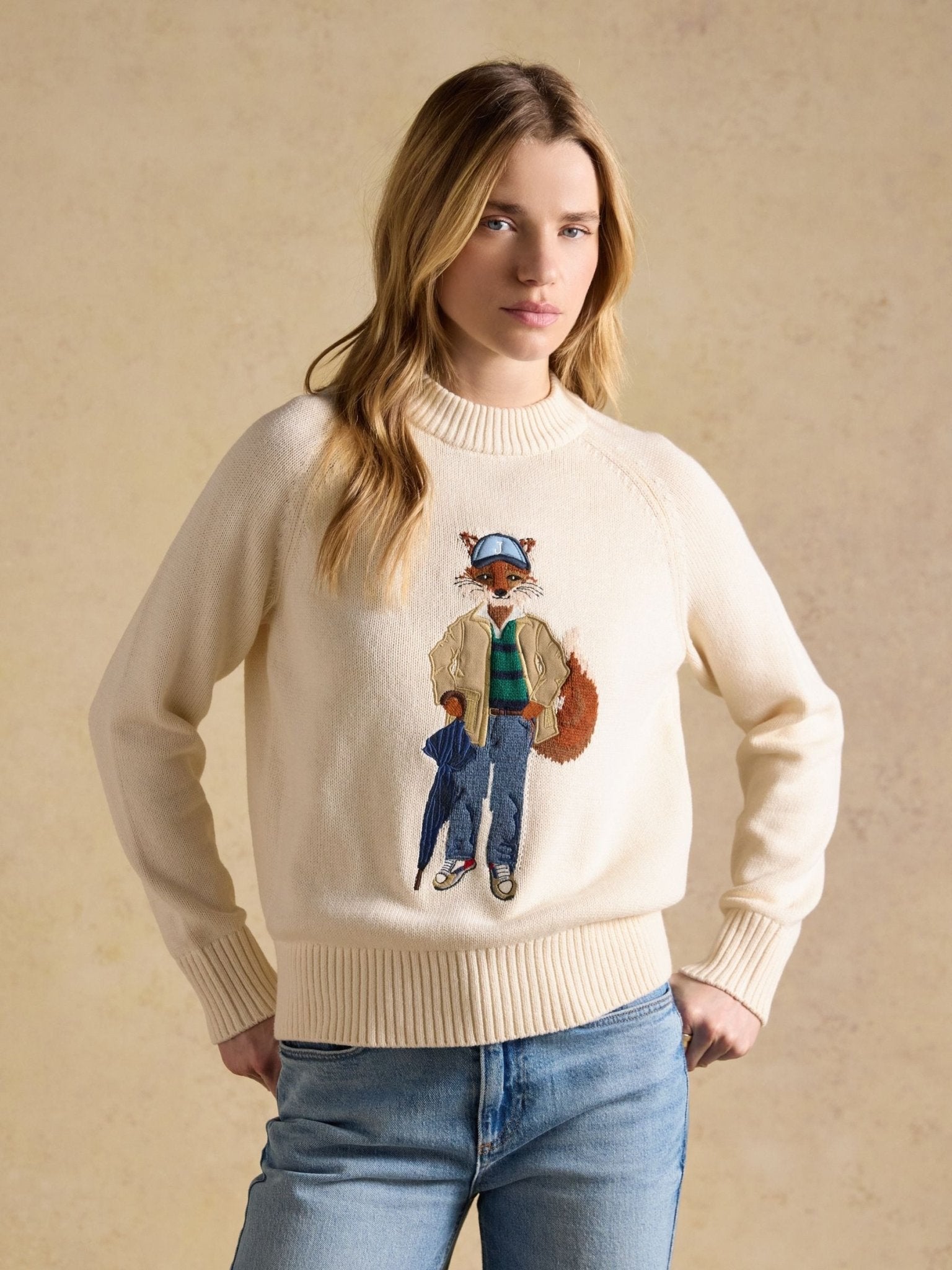 Young Ideas & Henmores - Jonty Jumper - Cream - XS