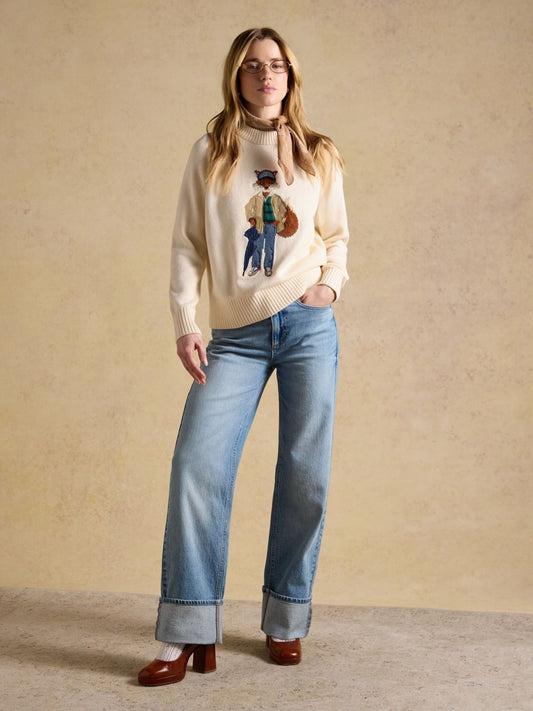 Young Ideas & Henmores - Jonty Jumper - Cream - XS