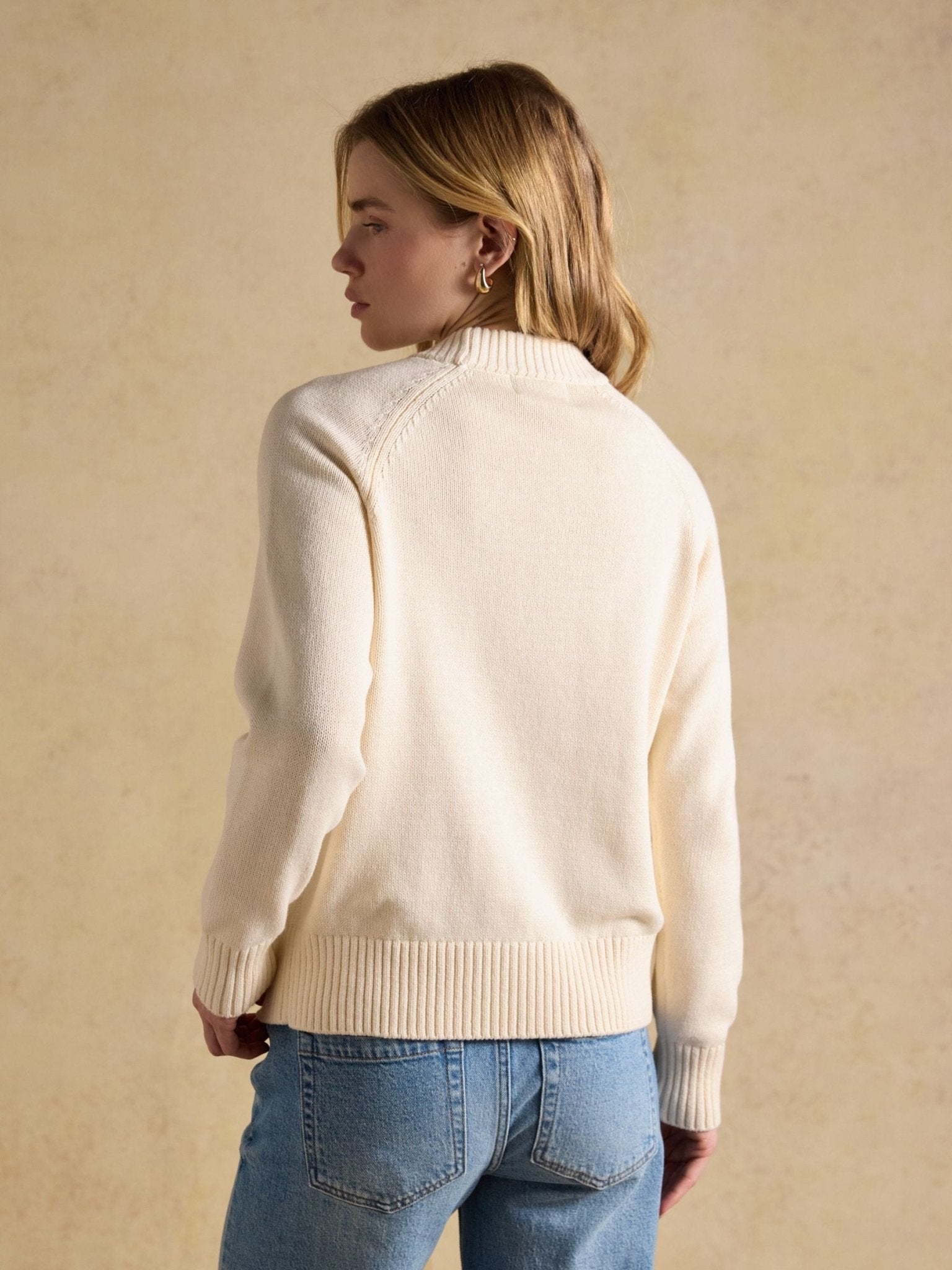 Young Ideas & Henmores - Jonty Jumper - Cream - XS