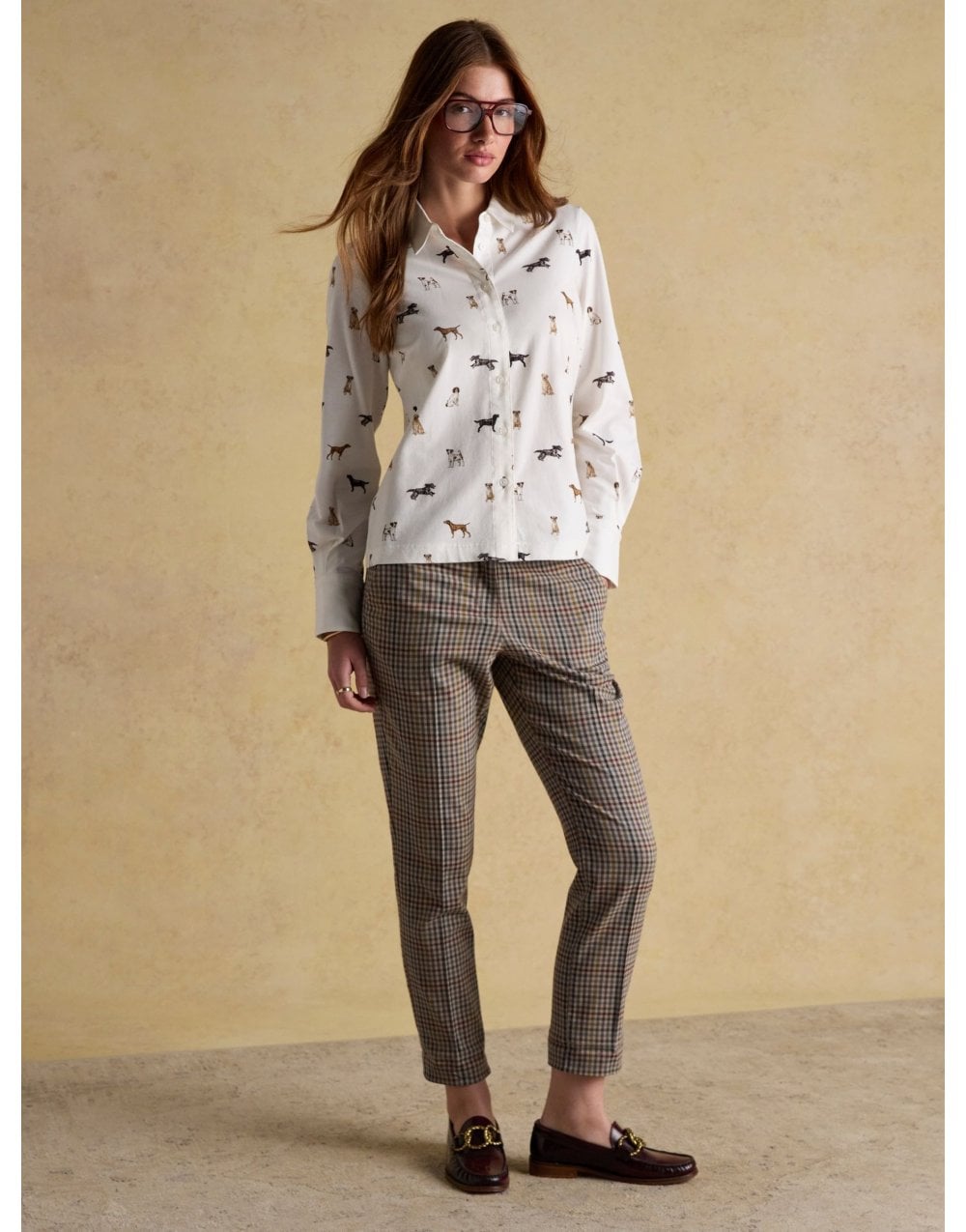 Young Ideas/Henmores - Joules X Eleanor Tomlinson Jersey Dogs Shirt - Cream Dogs - 8