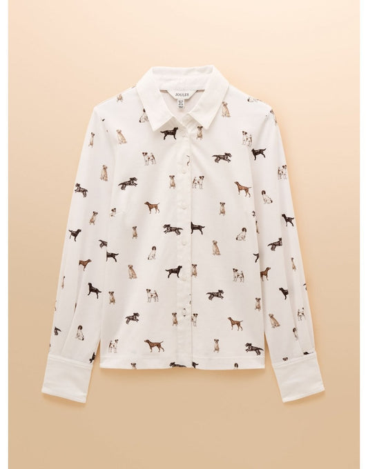 Young Ideas/Henmores - Joules X Eleanor Tomlinson Jersey Dogs Shirt - Cream Dogs - 8
