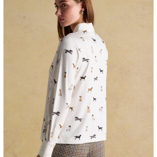 Young Ideas/Henmores - Joules X Eleanor Tomlinson Jersey Dogs Shirt - Cream Dogs - 8