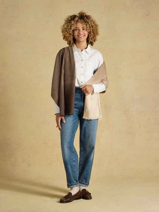Young Ideas & Henmores -Karina Scarf -Brown -OS