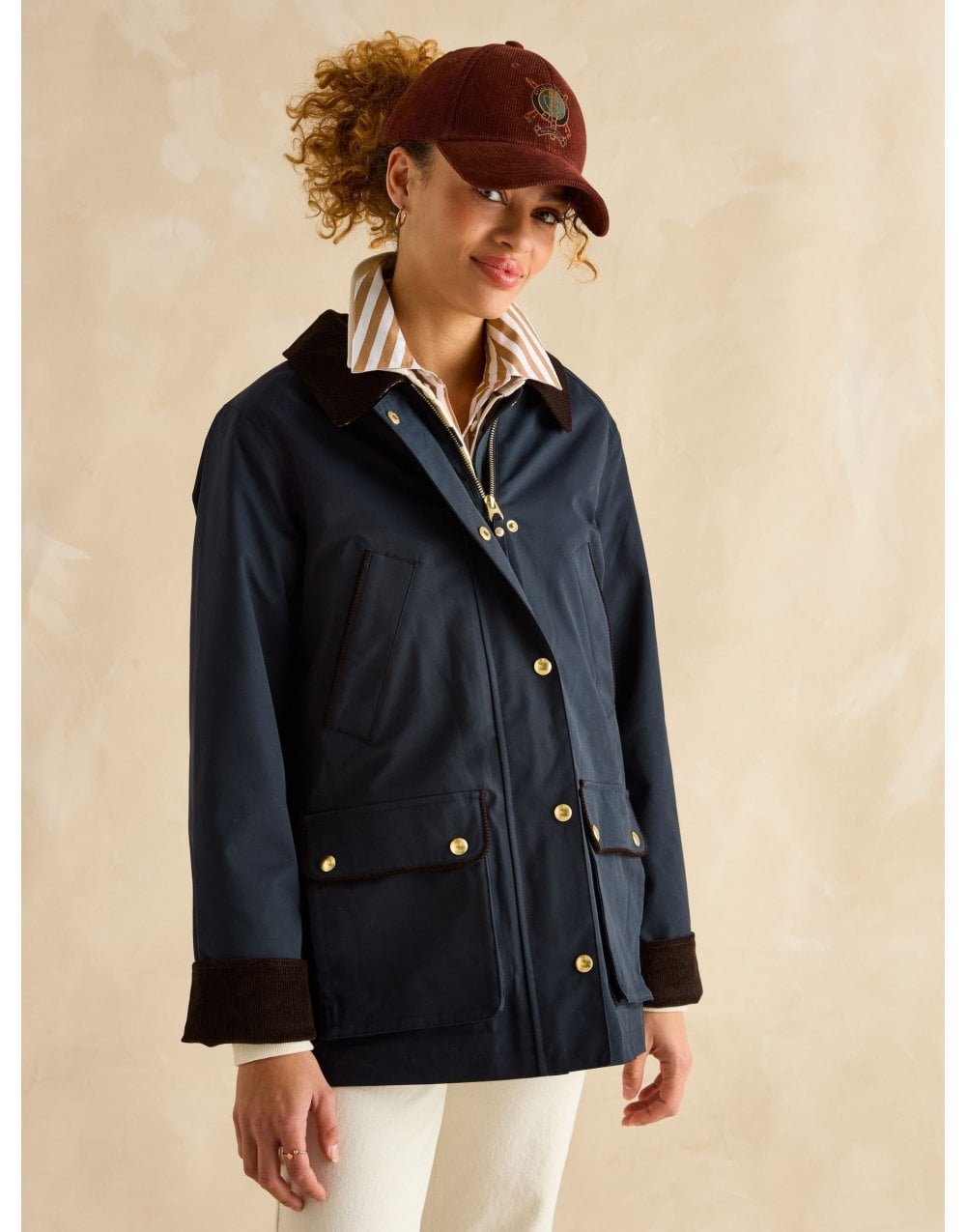 Young Ideas/Henmores - Katherine Collared Jacket - Navy - 8