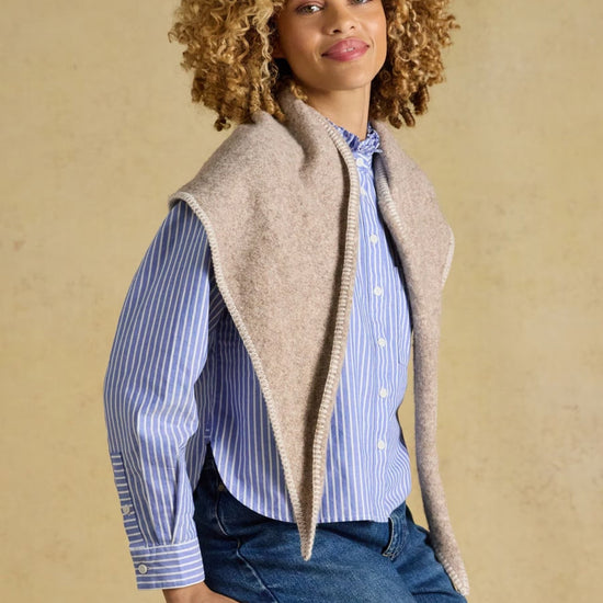 Young Ideas & Henmores -Kendra Triangle Scarf -Rose -OS