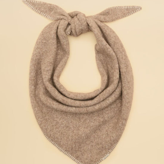 Young Ideas & Henmores -Kendra Triangle Scarf -Oat -OS