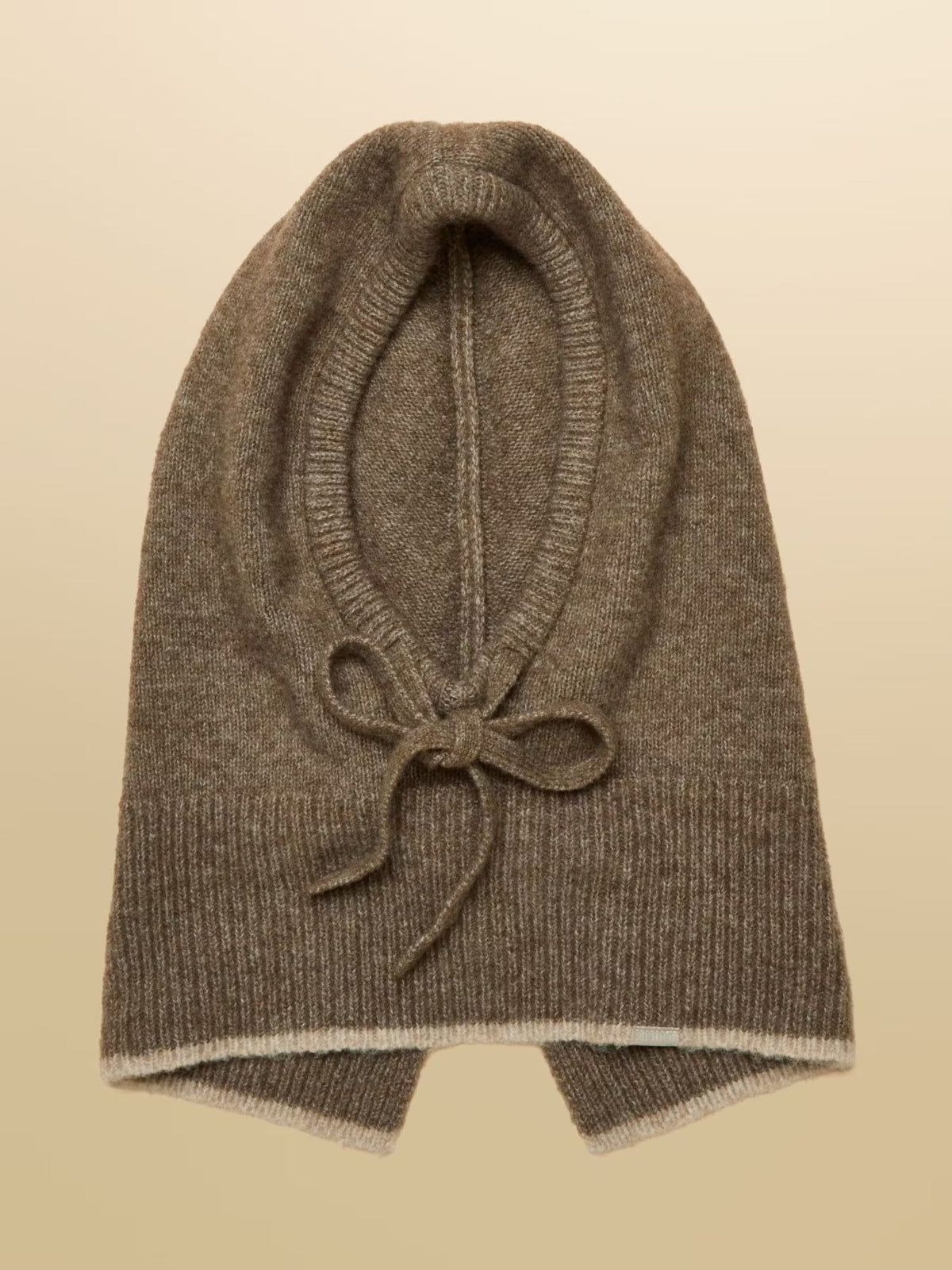Young Ideas & Henmores -Knitted Hood -Mocha Brown -OS