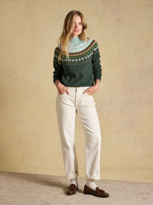 Young Ideas & Henmores -Landscape Fairisle Knit -Green -L
