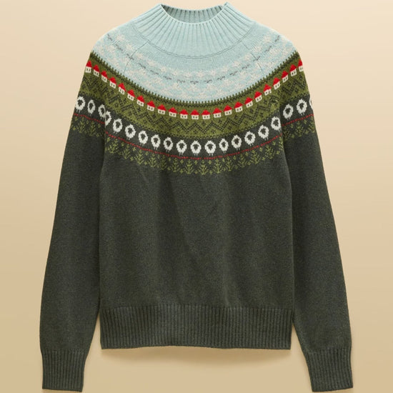 Young Ideas & Henmores -Landscape Fairisle Knit -Green -L