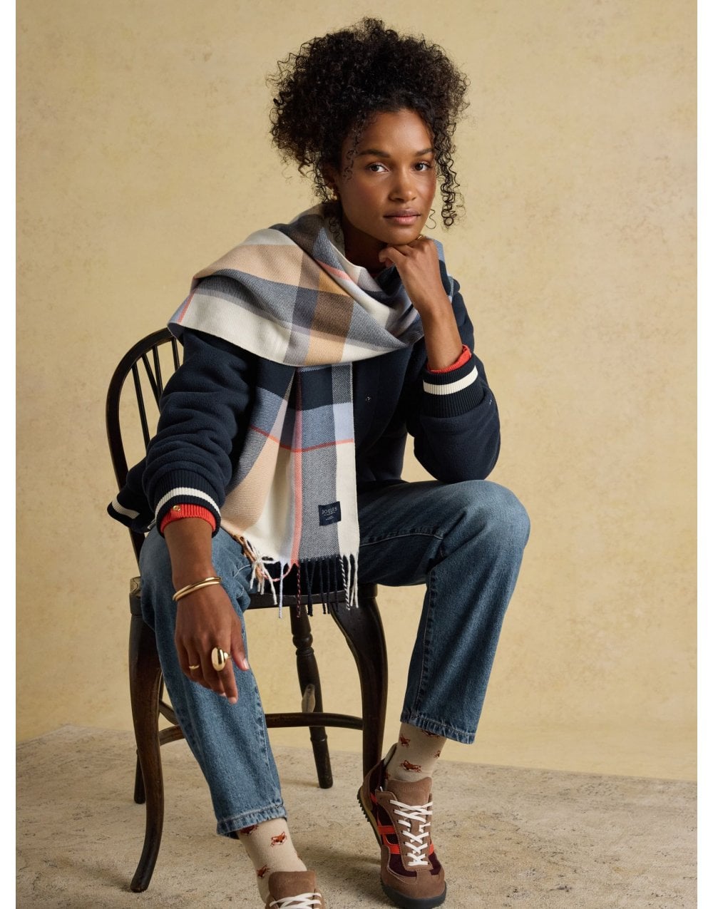 Young Ideas/Henmores - Langtree Scarf - Berry Red - OS