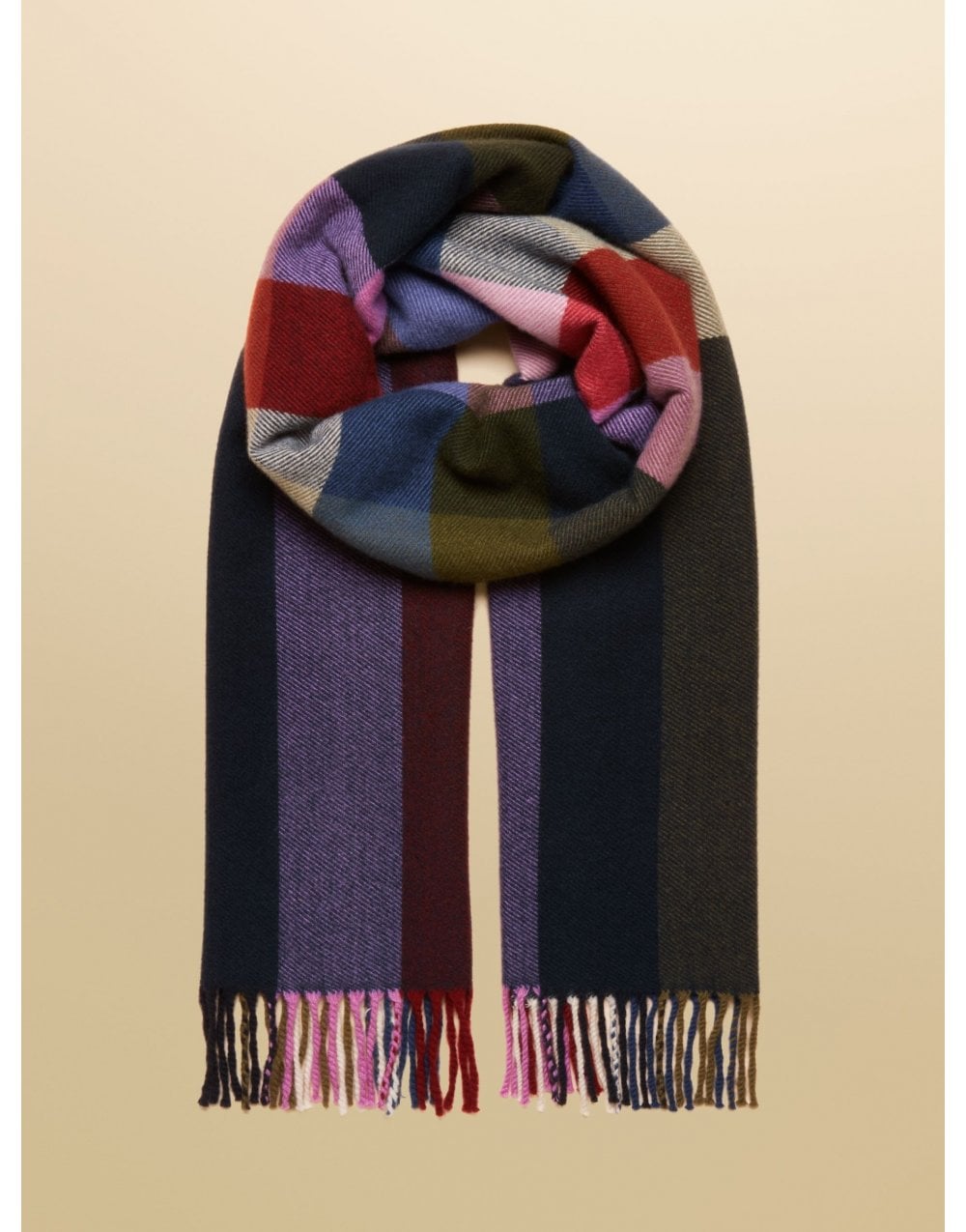 Young Ideas/Henmores - Langtree Scarf - Berry Red - OS