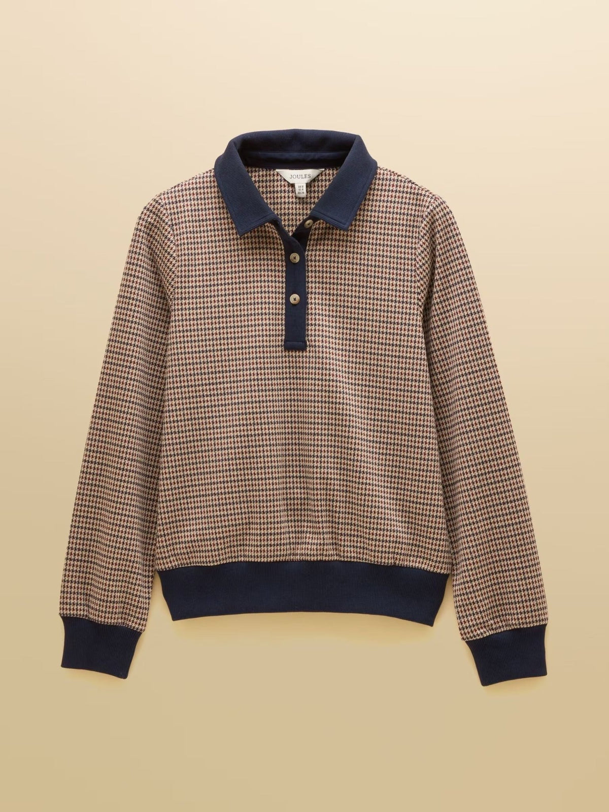 Young Ideas & Henmores -Laurel Collared Top -Navy/Red Check -8