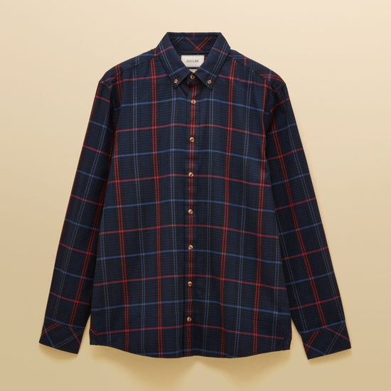 Young Ideas/Henmores - Lightweight Brushed Flannel Shirt - Navy - M