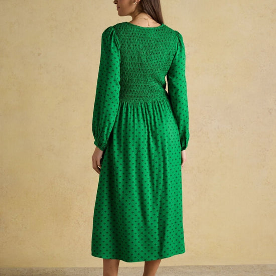 Young Ideas & Henmores - Lilliana Icons Detail Dress - Green - 8