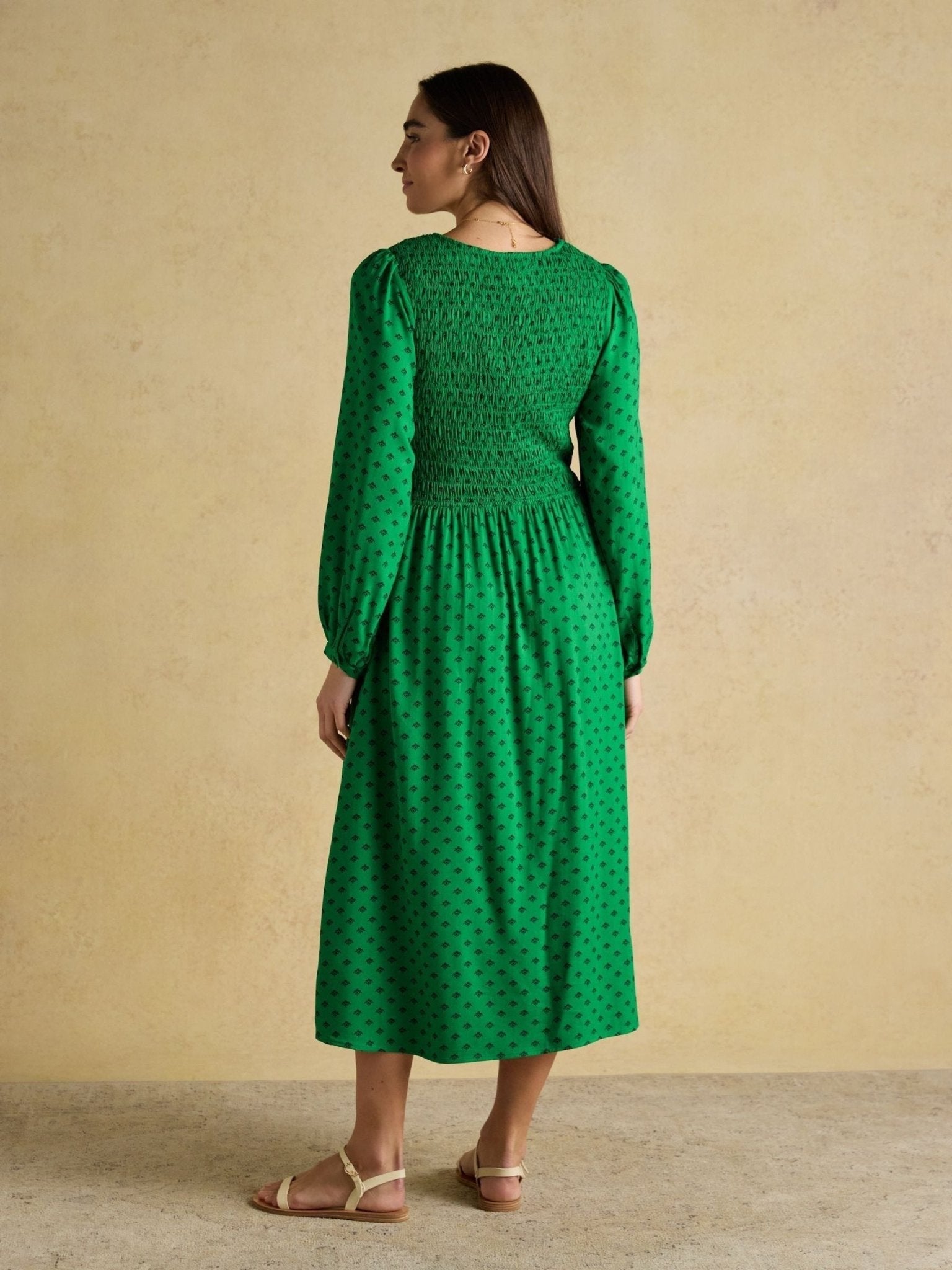 Young Ideas & Henmores - Lilliana Icons Detail Dress - Green - 8