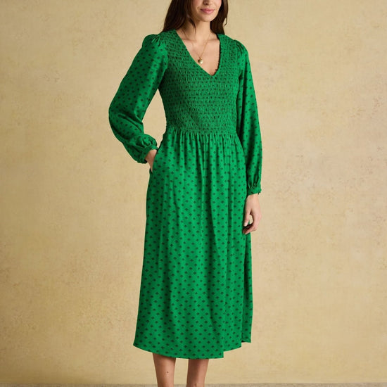 Young Ideas & Henmores - Lilliana Icons Detail Dress - Green - 8