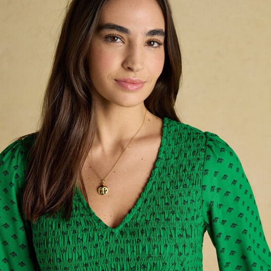Young Ideas & Henmores - Lilliana Icons Detail Dress - Green - 8