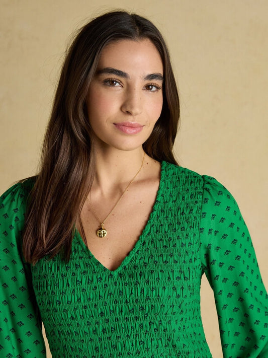 Young Ideas & Henmores - Lilliana Icons Detail Dress - Green - 8