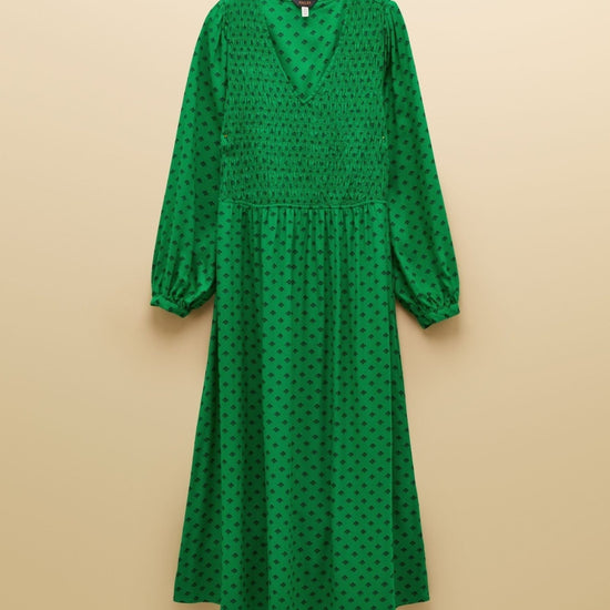 Young Ideas & Henmores - Lilliana Icons Detail Dress - Green - 8