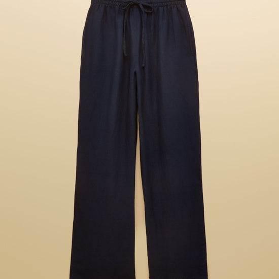 Young Ideas & Henmores - Linen Wide Leg - Navy - 8