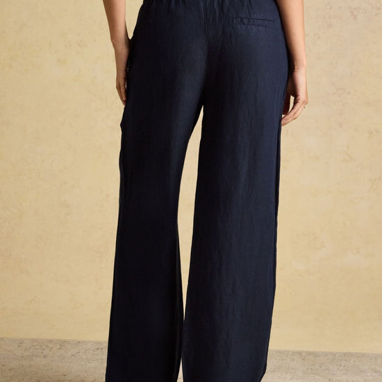 Young Ideas & Henmores - Linen Wide Leg - Navy - 8