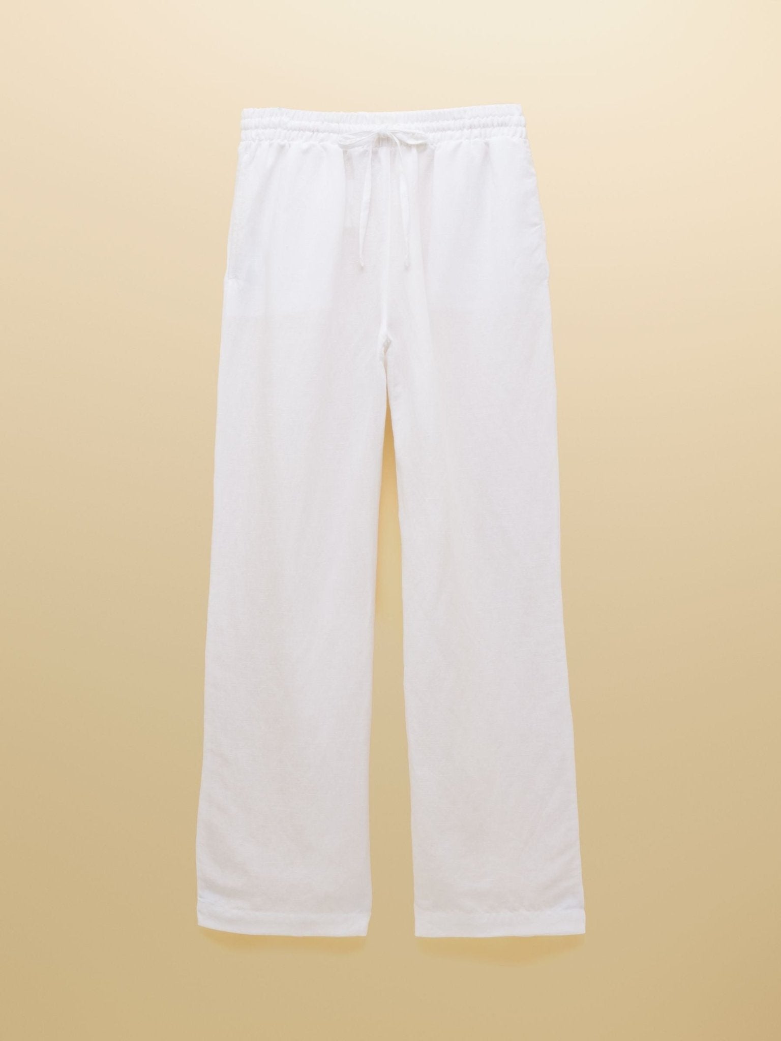 Young Ideas & Henmores - Linen Wide Leg - White - 8