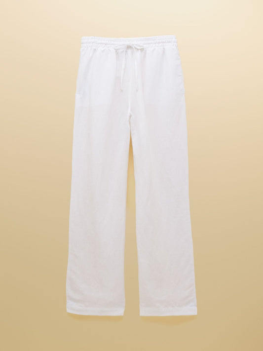 Young Ideas & Henmores - Linen Wide Leg - White - 8