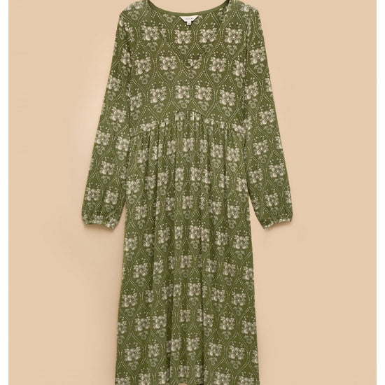 Young Ideas/Henmores - Long Sleeve Nia Dress - Green - S