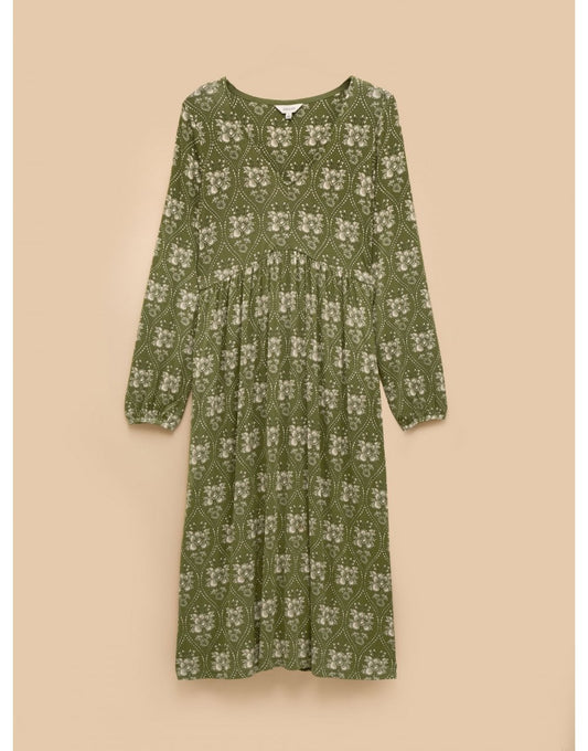 Young Ideas/Henmores - Long Sleeve Nia Dress - Green - S
