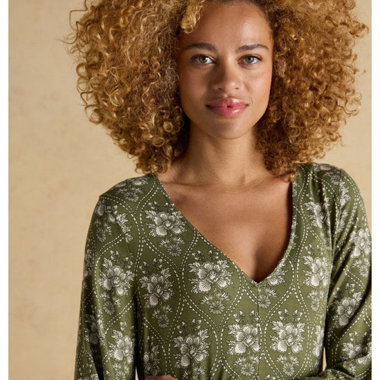 Young Ideas/Henmores - Long Sleeve Nia Dress - Green - S