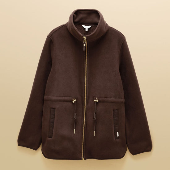 Young Ideas & Henmores -Longline Fleece -Chocolate Brown -8