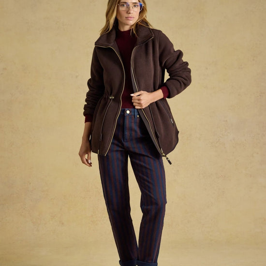 Young Ideas & Henmores -Longline Fleece -Chocolate Brown -8