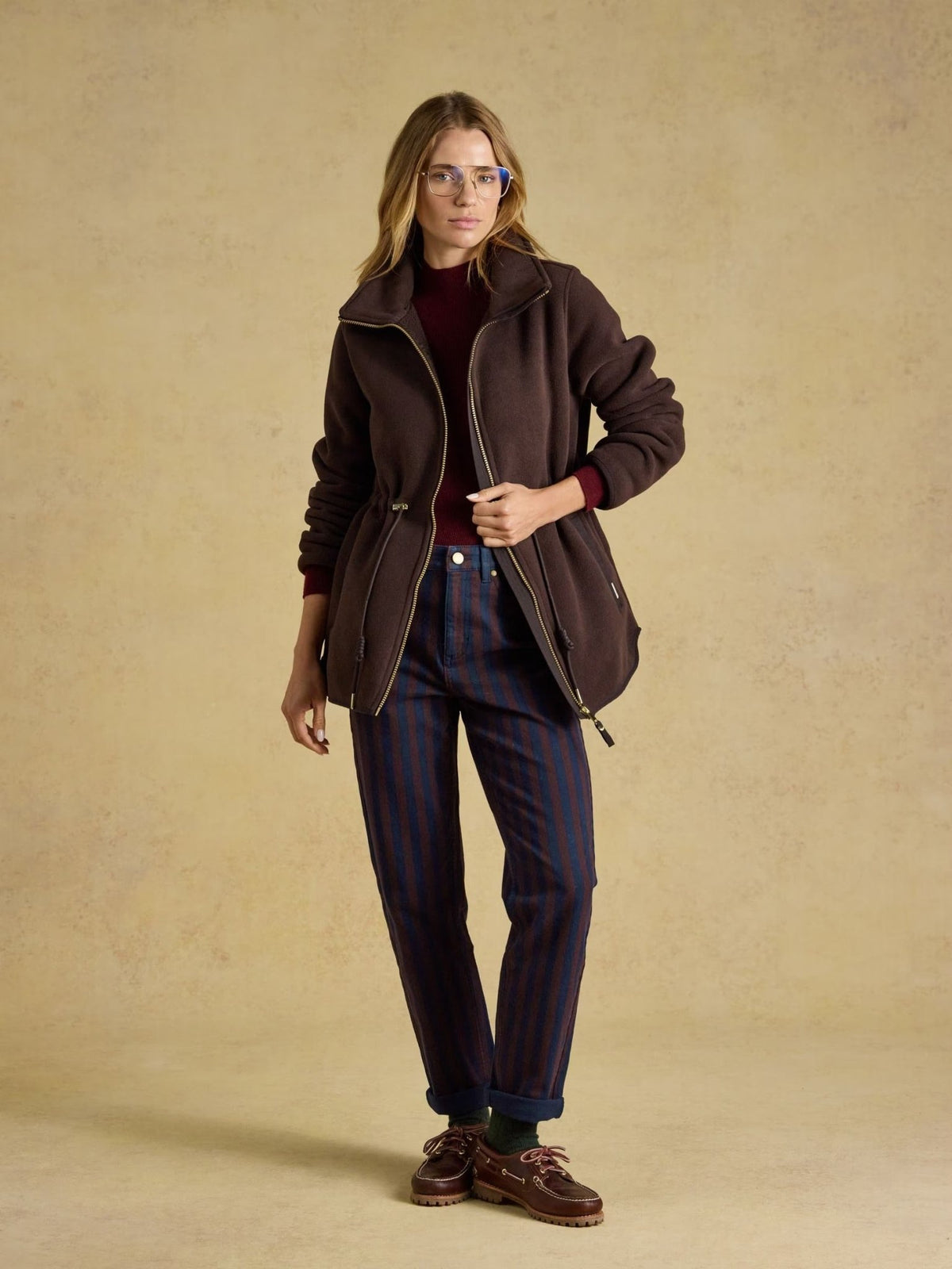 Young Ideas & Henmores -Longline Fleece -Chocolate Brown -8